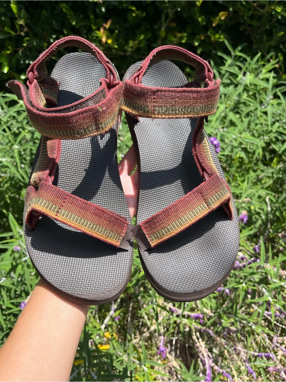 Teva Universal Original Strap Sandals Men 9 Western Aztec Gorpcore Hiking Brown